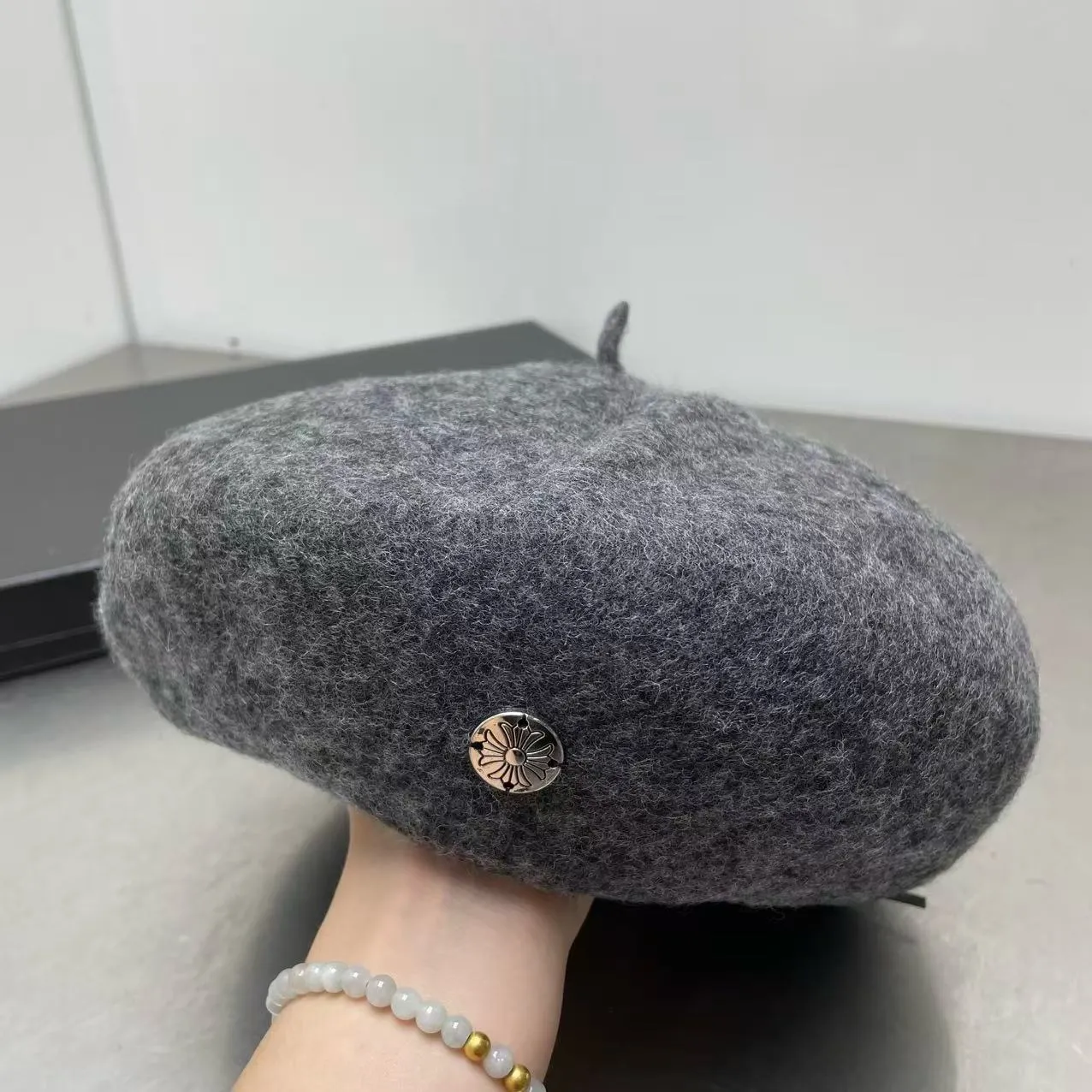 ☦︎𒋲☦︎Cro Heart Wool Beret